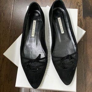 Black suede Manolo Blahnik